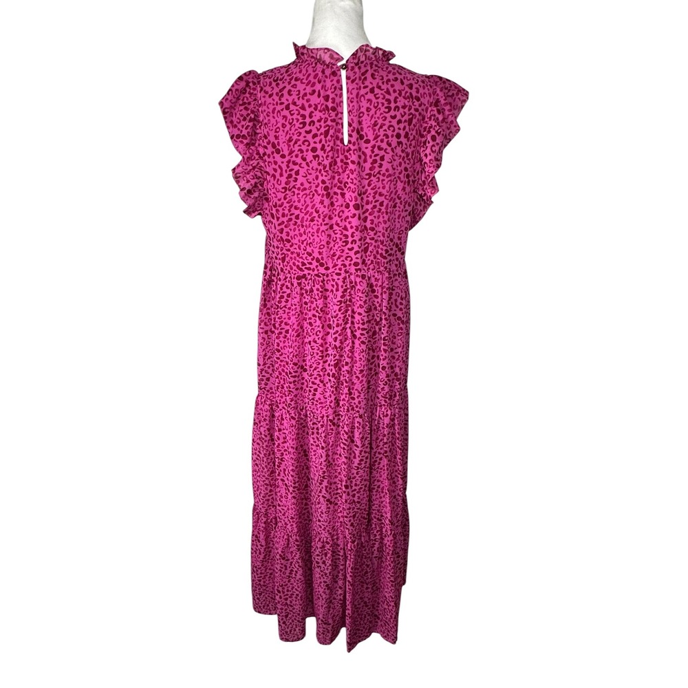 entro Hot Pink Leopard Print Maxi Dress - Picture 5 of 12